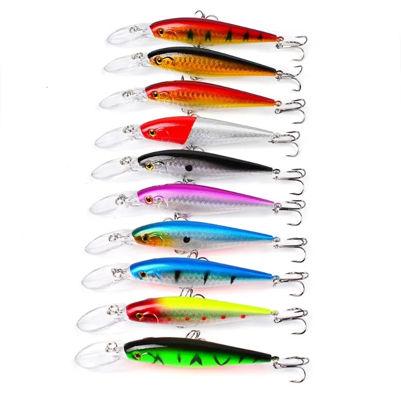 Fishing 11.5cm 10.5g Floating Minnow Fishing Lure Set of Wobblers for Pike Artificial Baits Kit Crankbaits Fishing Tackle 2021