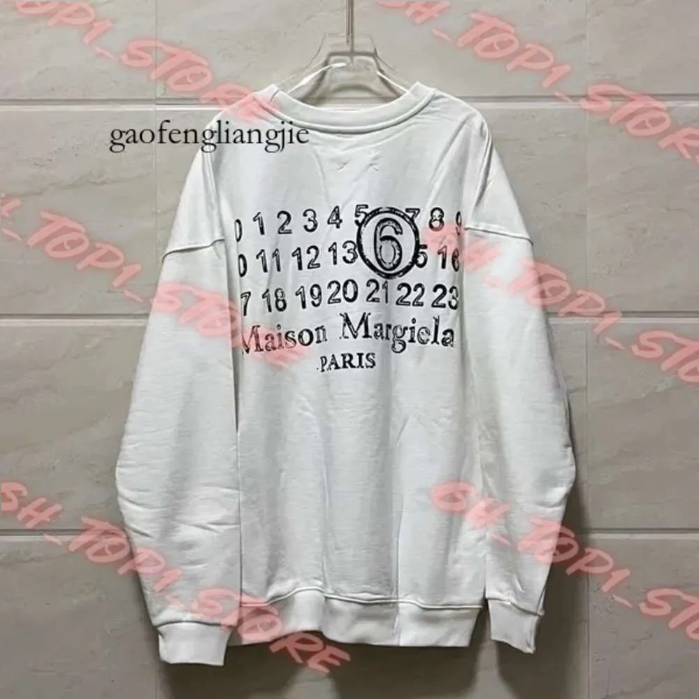 Män huva tröja designer hoodie margiela tröjor kvinnor pullover mode margiea longsleeve högkvalitativa varumärkekläder USA storlek 481