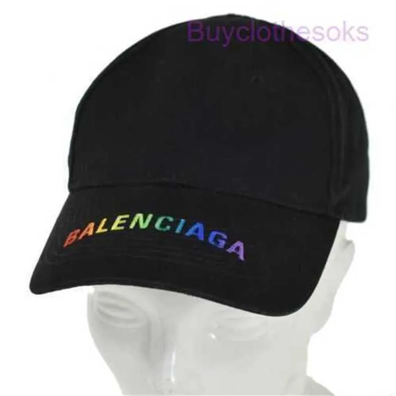デザイナー野球帽子刺繍夏のファッションボールキャップベレンシアガアロゴ帽子#L 58 100％コットンブラックイタリア語68JH732WL4XPV