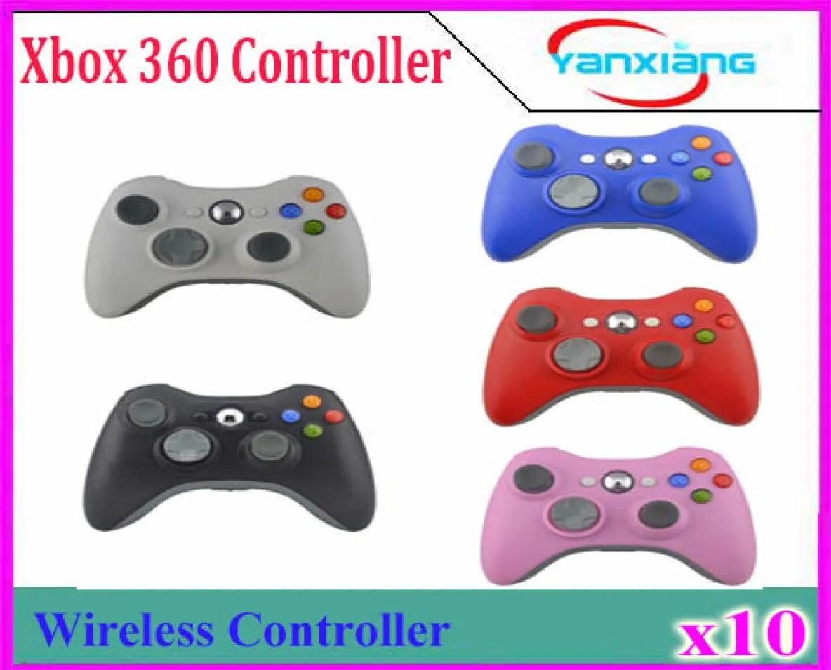 Contrôleur de jeu 10pcs pour Xbox 2017 Nouvelle marque Wireless GamePad Game Pad Joypad Controller pour Microsoft Xbox 360 Quality YX360017720725
