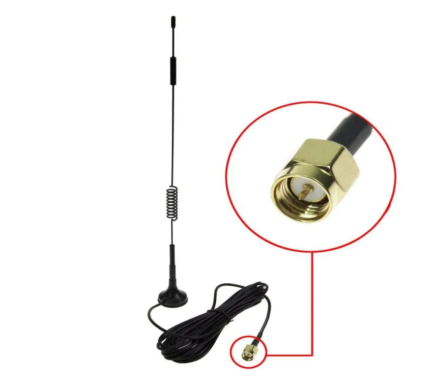 SMA 7DBI Gain élevé 4G LTE CPRS GSM 24G WCDMA 3G Antenne avec support magnétique Base2265769