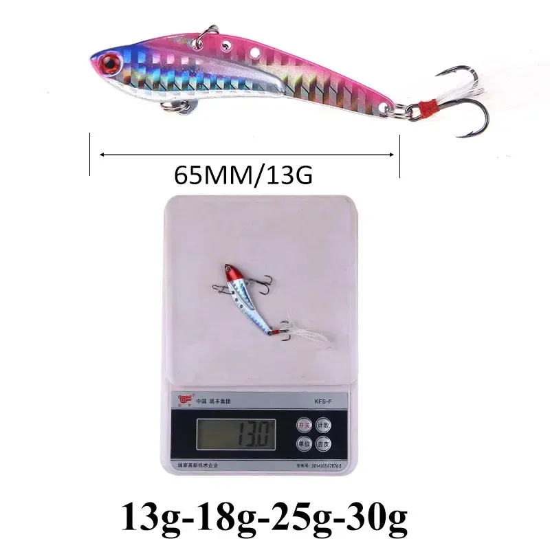 2024 Metal Lure Vibration Blad Vib Dragon Tandblodstråg krok vib fiske tackla crankbait sjunkande vibrationer hårt bete för