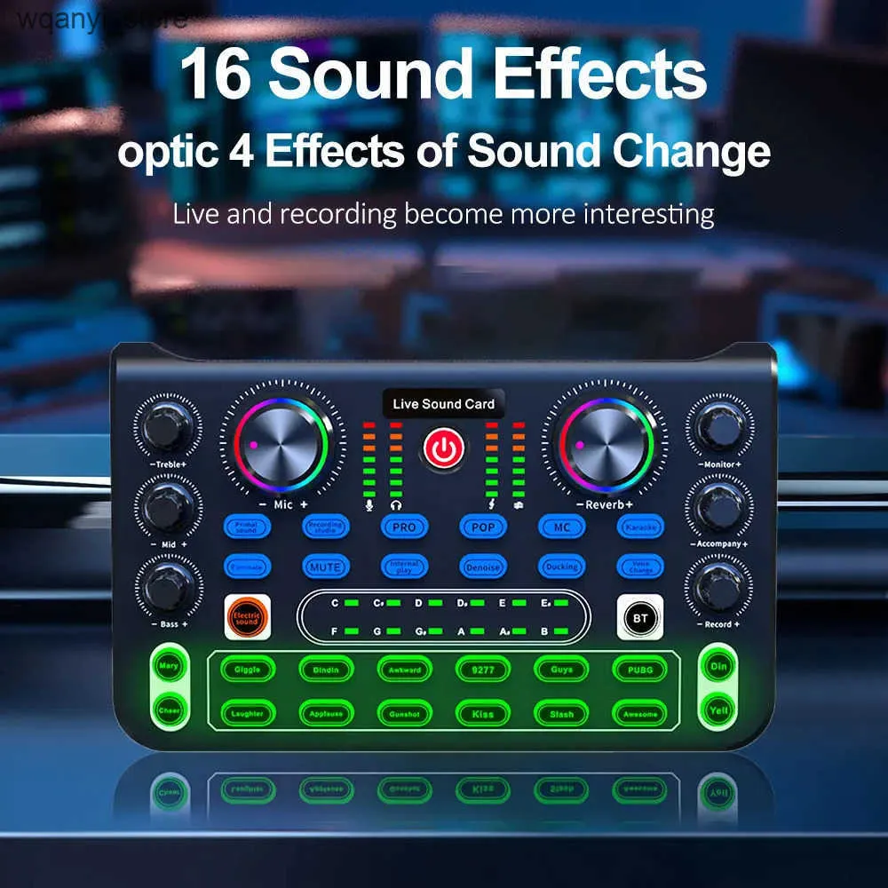 Sound Cards Voice Converter with Multi Sound Mixing Board X60 USB 2 ...