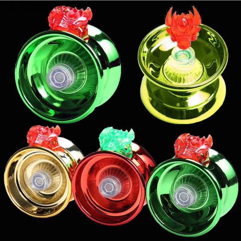 Yoyo Yoyo Professional Hand che gioca palla yo-yo in lega di metallo di alta qualità giocattoli Diabolo Magic Gift per bambini bambini Q240418