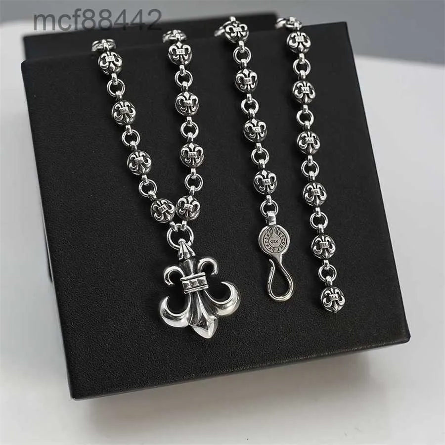 Trendy Hip-hop Punk Old Ship Anchor Splicing Necklace Pendant High-end Light Luxury Minimalist