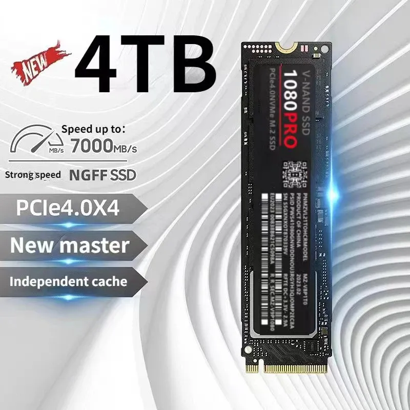 Enclosure 1080PRO 4TB Disco rigido SSD NGFF NVME 2TB 1TB Gaming SDD Disco rigido a stato solido interno per laptop Max Read 7400 mb/s