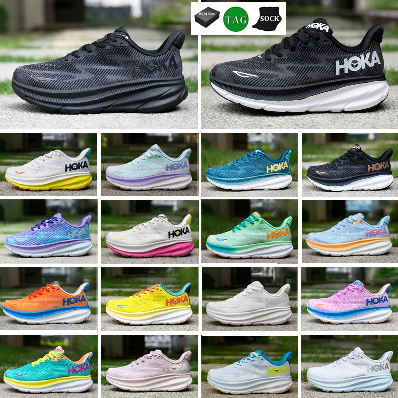 Spedizione gratuita Hokka One Running Shoes Clifton 9 8 X2 Cloud Blue Summer Song Cylamen Men Domenne Sneaker sportive all'aperto Sneaker 36-45
