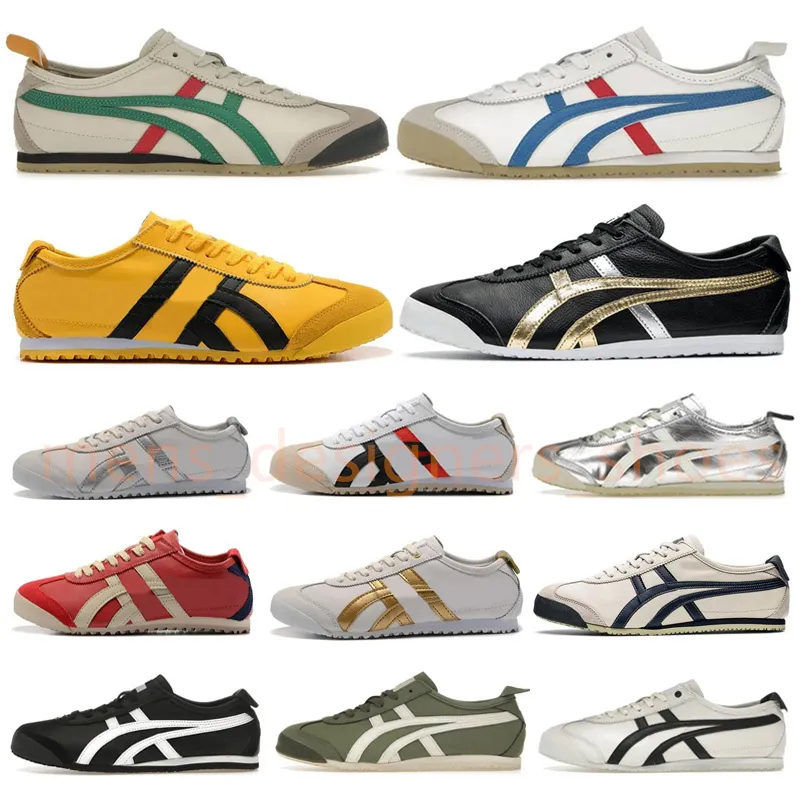 Tiger 66 Serisi Sneakers Tasarımcı Ayakkabı Koşu Ayakkabıları Yaz Yaşam Tarzı Eğitimleri Beyaz Siyah Bule Sarı Erkek Kadınları Ayakkabı Slip-On 36-44