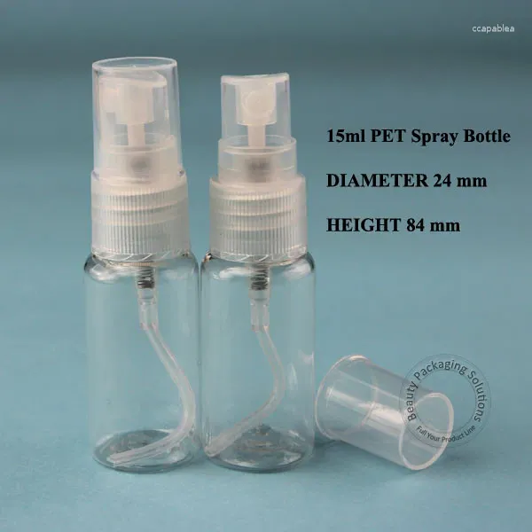 Storage Bottles 30pcs/Lot 15ml PET Perfume Bottle Atomizing Spray Packaging Women Plastic Cosmetic Container Transparent Sprayer