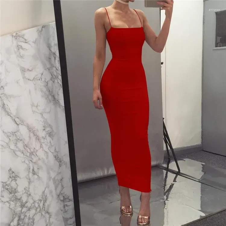 Korean Style Long Sling Club maxi dress for Women - Sexy and Comfortable Bodycon for Casual Summer Wear