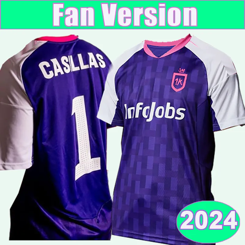 2024 1K FCメンズサッカージャージーグラネロホームパープルサッカーシャツサッカーシャツ半袖ユニフォーム