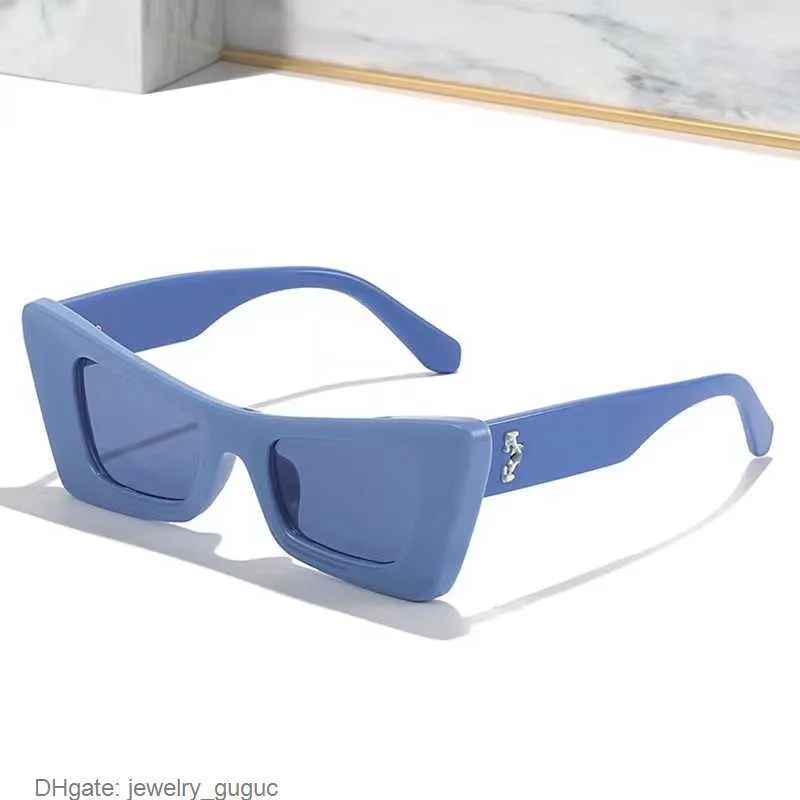 Mode Luxus -Offs 5006 Weiß Rahmen Sonnenbrille Stil Square Marke Sonnenbrille Arrow X Frame Eyewear Trend Sonnenbrille Helle Sportreise Sonnenbrille JWPX