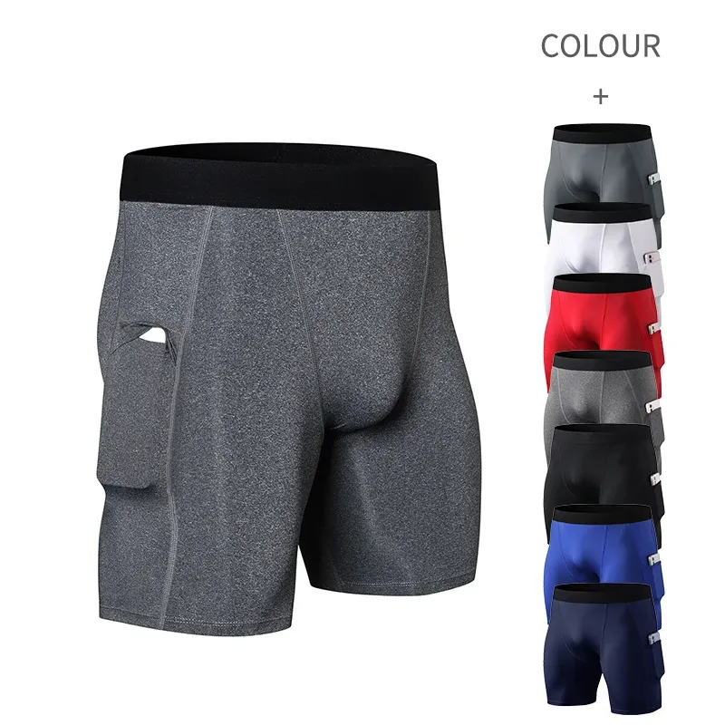 Pantaloni estate a compressione corta per uomini che corrono collant da uomo pantaloni asciutti da uomo cortometrali leggings atletica leggera corta