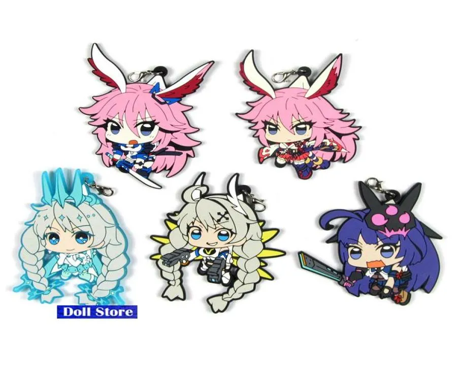 Keychains Houkai Impact 3 Originele Japanse anime figuur rubber siliconen zoete geur mobiele telefoon charmeskey kainsstrap d2388715027