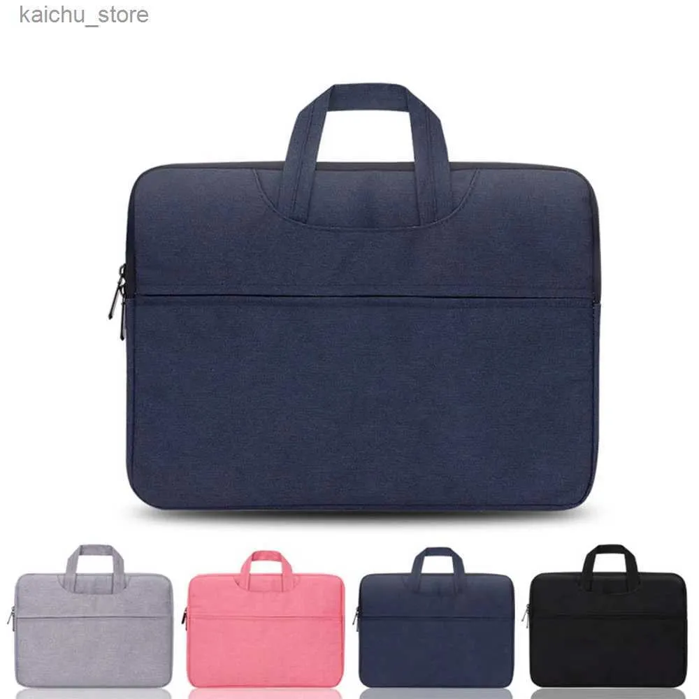 Autres accessoires d'ordinateur Sac d'ordinateur portable pour Asus Dell 13 14 15 15,6 17,3 pouces Sac de carnet pour MacBook Air 13 Case de sac à main léger Y240418