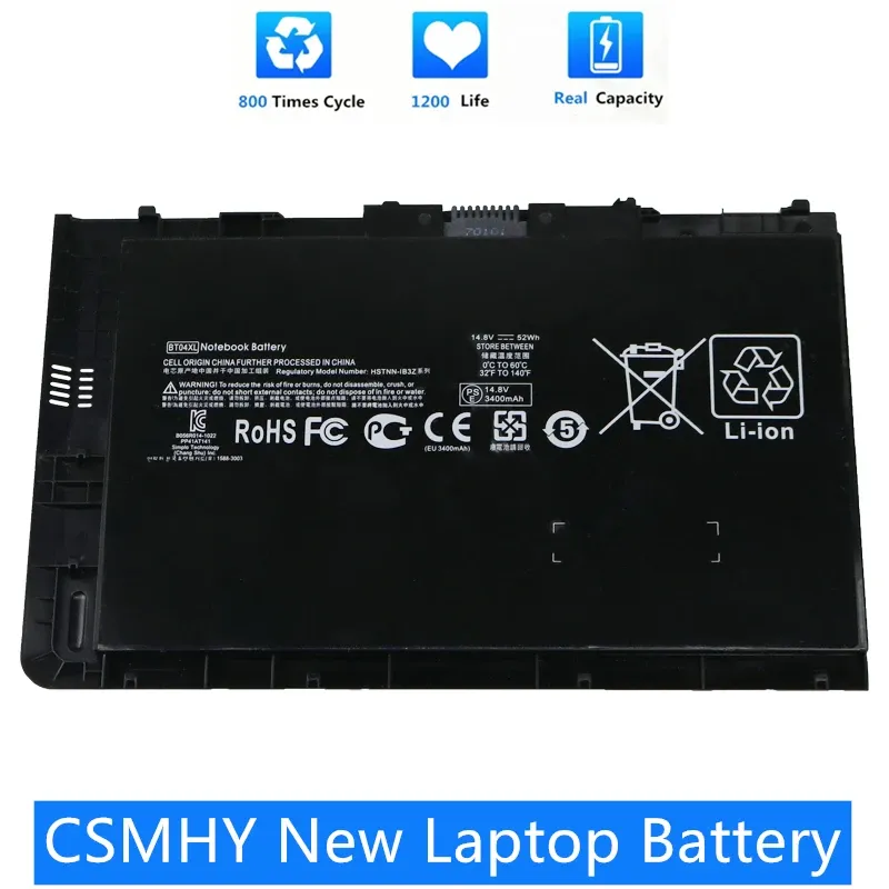 Batterien CSMHY New OEM Laptop Batterie BT04XL 52WH für HP Elitebook Folio 9470m 9480m 687945001 BT04052XLPL LEARGABE