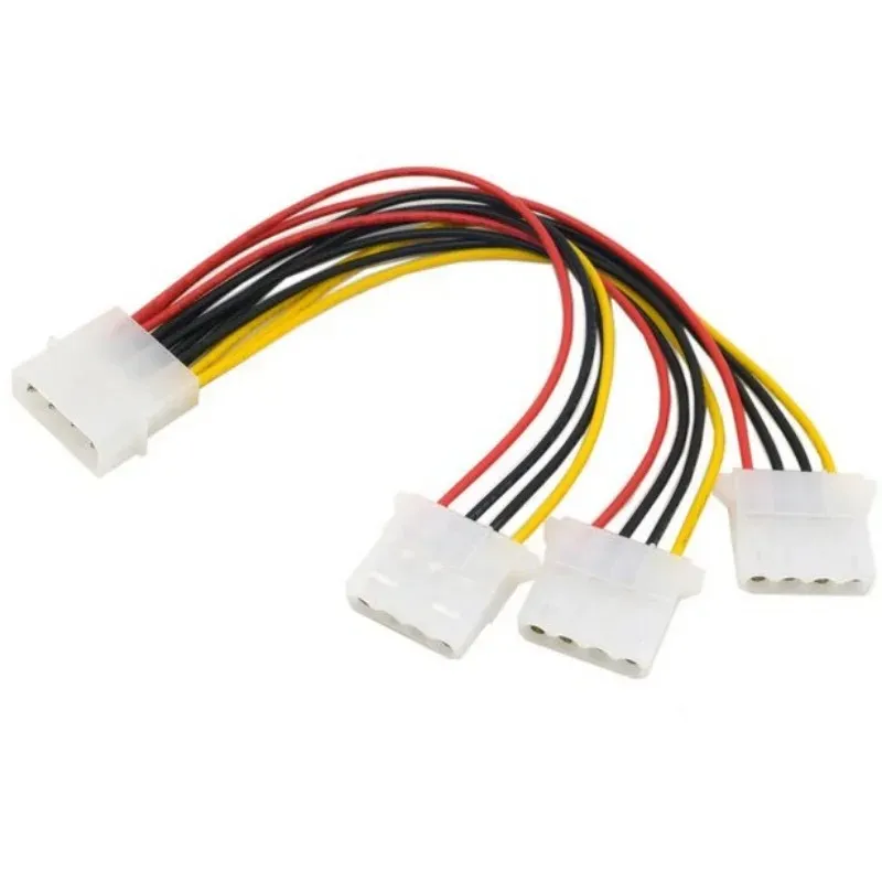 2024 Новый 4-контактный ide 1-3 Molex IDE Источник питания y-разветвленное кабельное шнур с разветвлением Новый для питания IDE Y-разветвитель