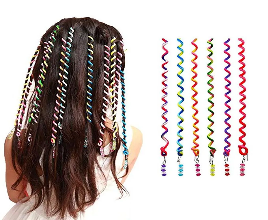 PACCHIO DI 6 RAINBOW COLORE BASCHIO DA CANNE GIRLE GIRL STILINE ER CLIP STRUMENTO BRAIDER Accessori fai -da -te4504169