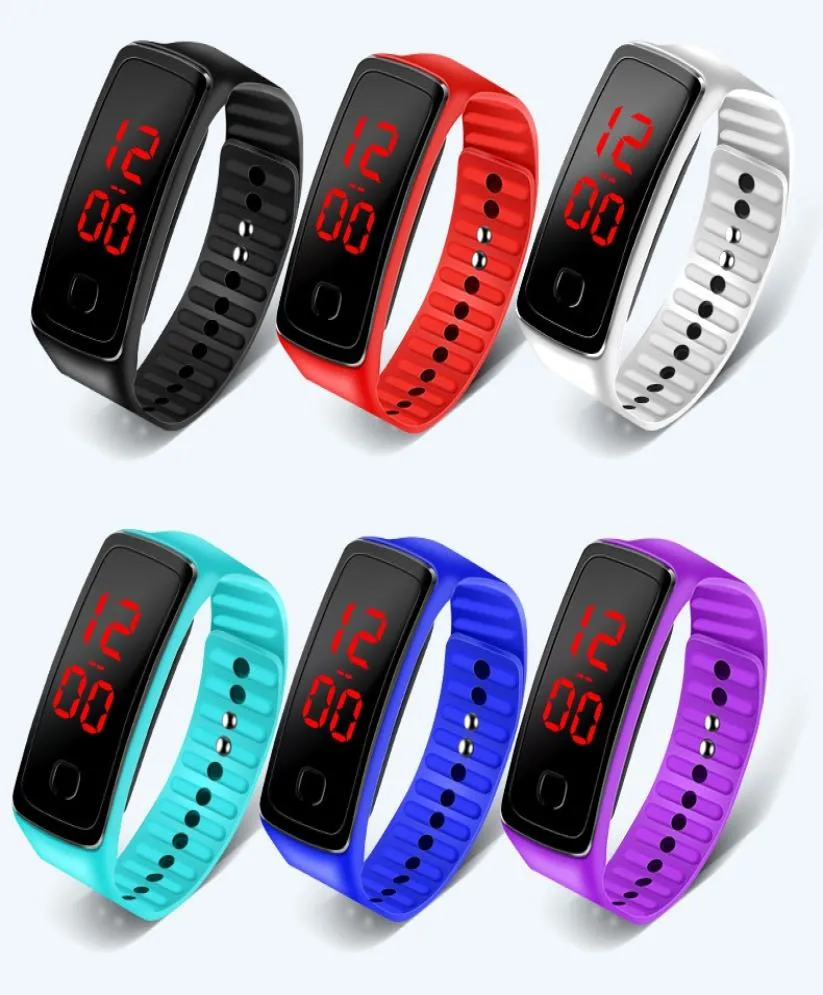 Sport digital klocka kvinnor herr barn barn studenter silikon mode armbandsur dam fitness led Braclet armband klocka9353621