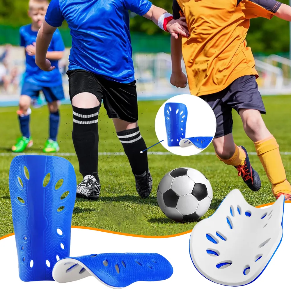 1Pairs Children Soccer Shin Pads Cuish Fútbol suave Fútbol de fútbol Guardia de la espinilla Protector de pierna para niños Breatable Shinguard 13.5x8cm