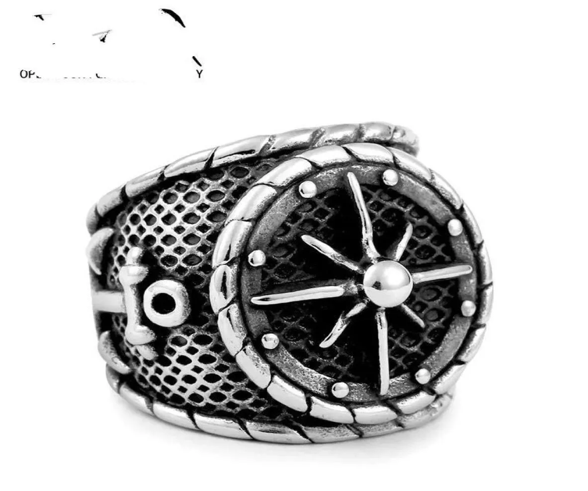 Anchor Biker roestvrijstalen ring hiphop sieraden voor herenring 4545192