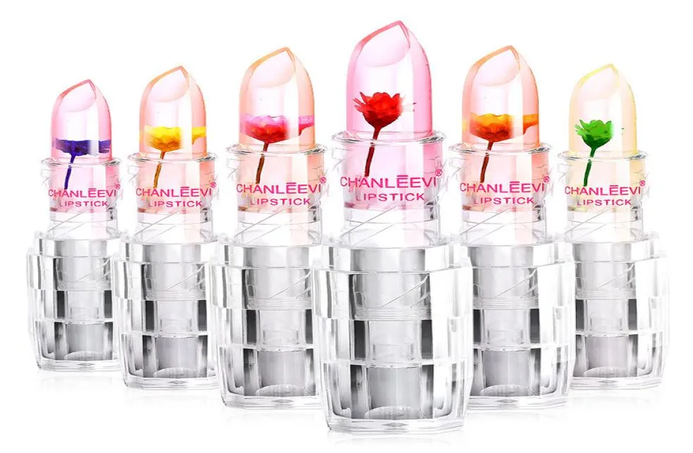 Flower jelly lipstick lipstick nonstick cup nonmarking dried flower moisturizing color changing lip gloss Long Lasting Sweet gir1589872