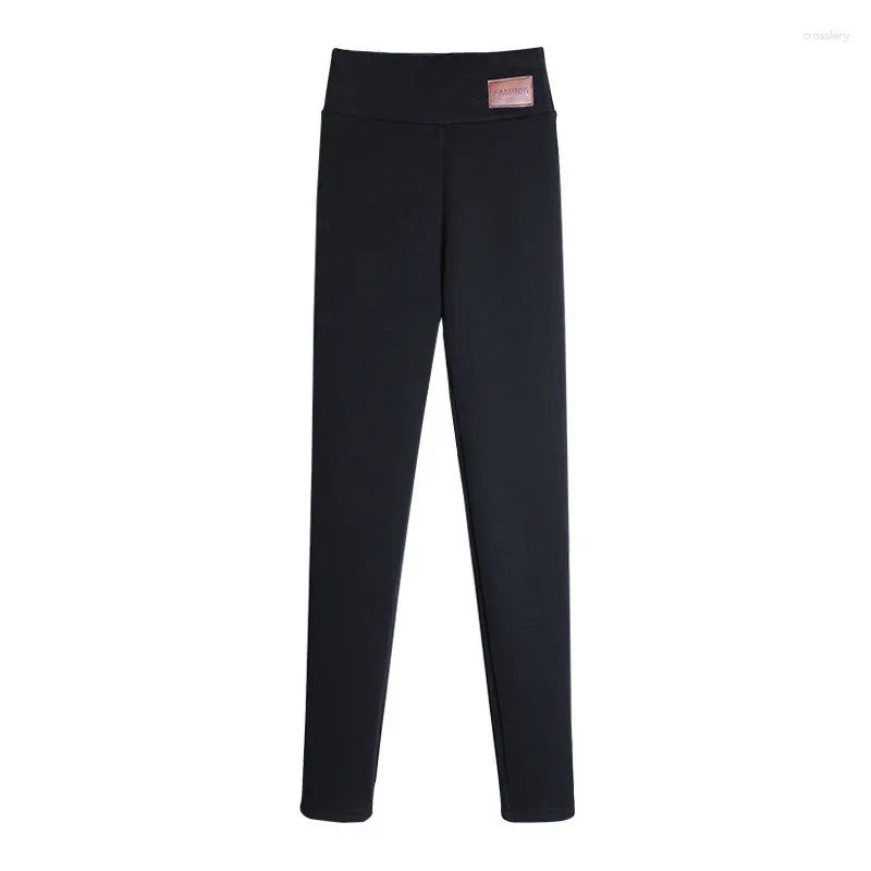 Leggings de mujer 2024 Molcadas de invierno Velvet de terciopelo caliente Algodón delgada y lana Elástica gruesa de tamaño grande X418