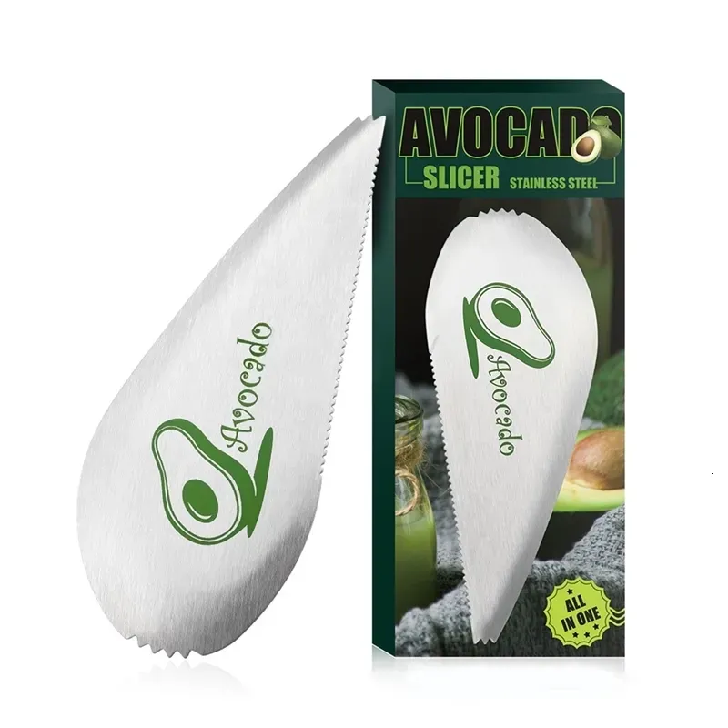 Herramientas Herramientas de vegetales de fruta Aguacador de acero inoxidable Fruit Fruit Corer Peeler Pulp Scooper 230919