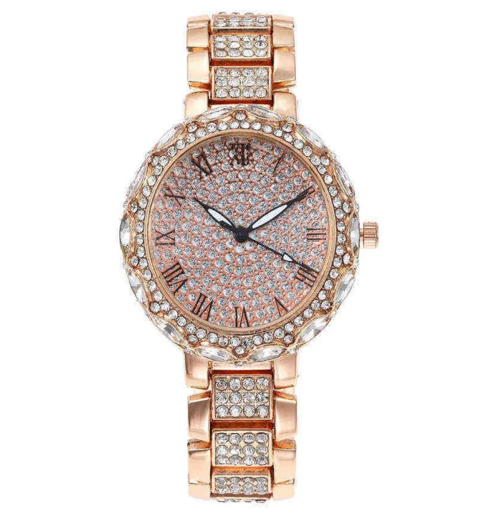 Women039s Watches Roman Pattern Fashion Diamond Stared Star Lady039s Watch Quartz Women039s Watch 2207225122209