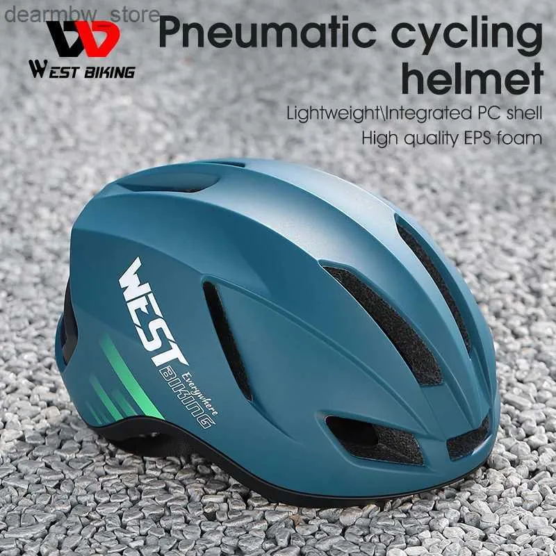 Cycling Caps Masks WEST BIKING Cycling Aero Helmet MTB Enduro Road Bike Integrated Lightweight Helmet Men Women Multicolor Aerodynamic Safety Caps L48