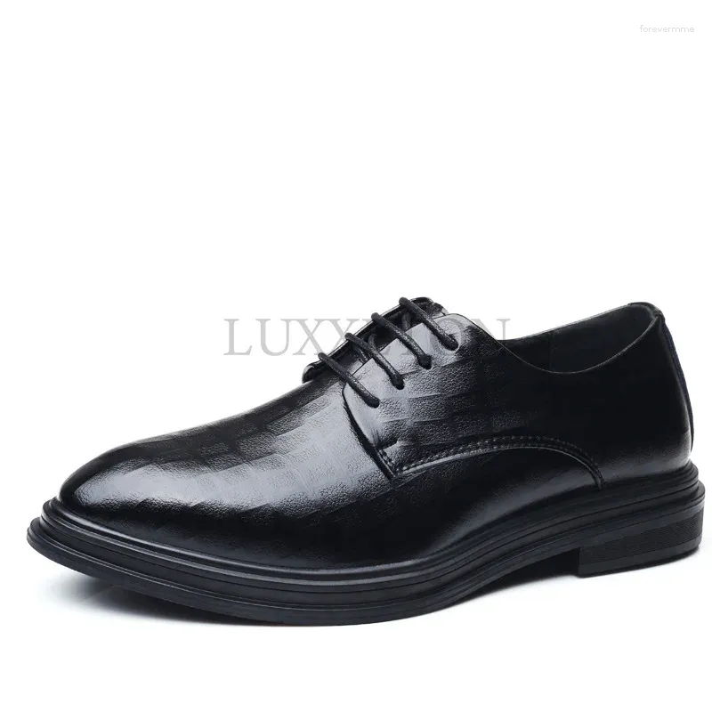 Chaussures décontractées hommes noirs combinaison robe pour hommes en cuir italien zapatos hombre bureau formel sapatos social masculino