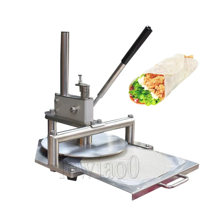 Handmatig pizzadough Press Machine roestvrijstalen huishoud deeg afvlakkingspers