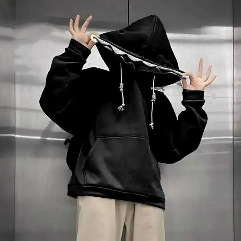 Shark Hoodies: Novelty Hooded Sweatshirt, Long Sleeve Shark Shape