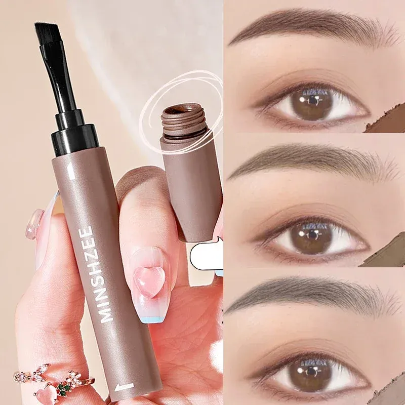 En stylo à sourcils avec brosse étanche 4D Brown Brows Tint Tattoo Cosmetic Long Lasting Natural Everying Dyeing Cream Eye Frar