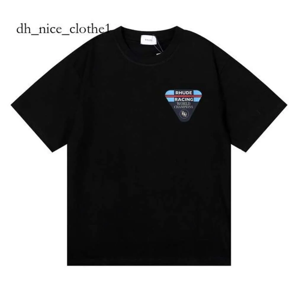 T-shirt Ruhde camicia art da bagno Trunks maglietta Rhude Shirt Designer Tshirts per maschi 24ss rhude pantaloncini da uomo di alta qualità tess a manicotto corto europa America 638