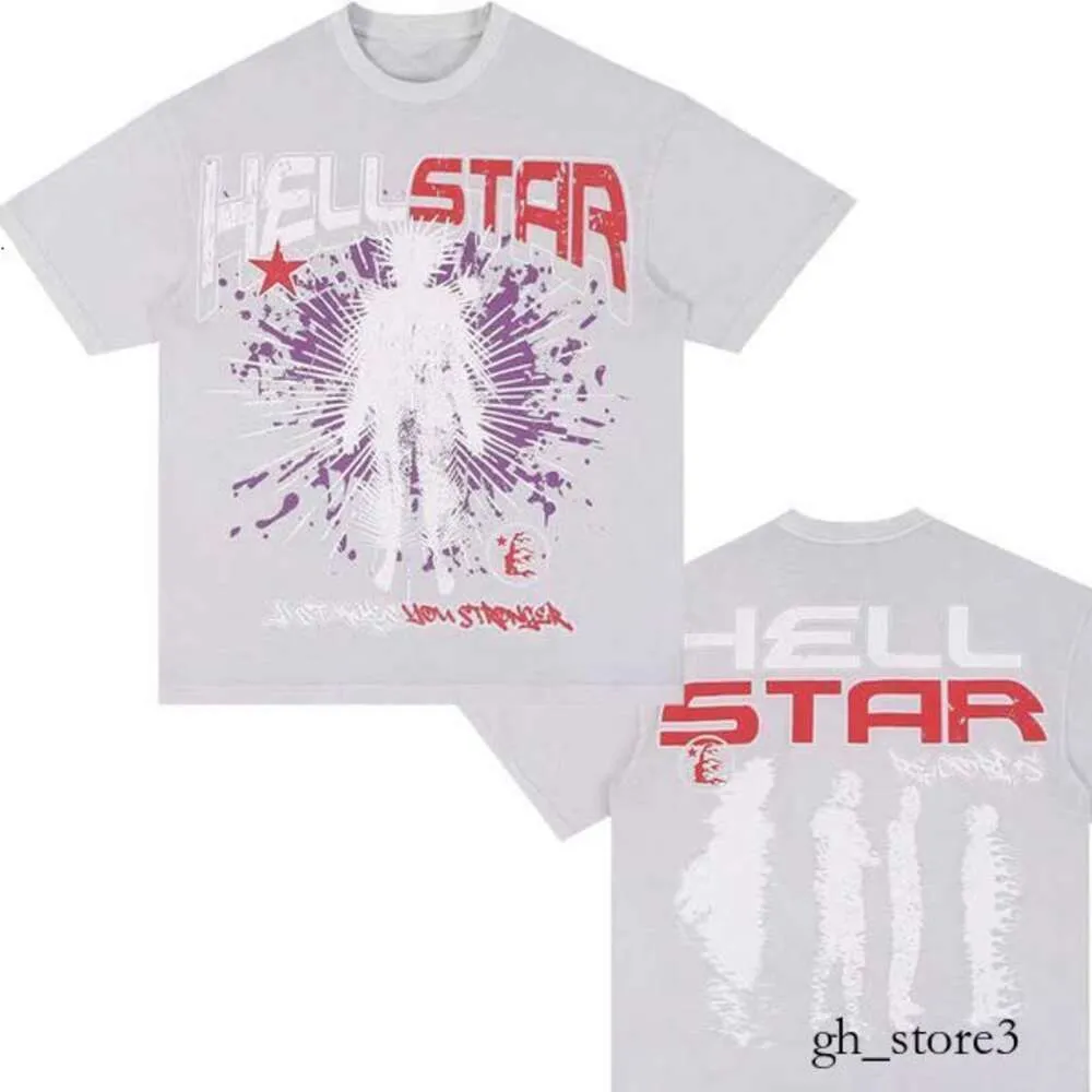 Camisa Hellstar Mens T camisetas de manga curta camisa de estrela do inferno rosa Hellstar Tir camise