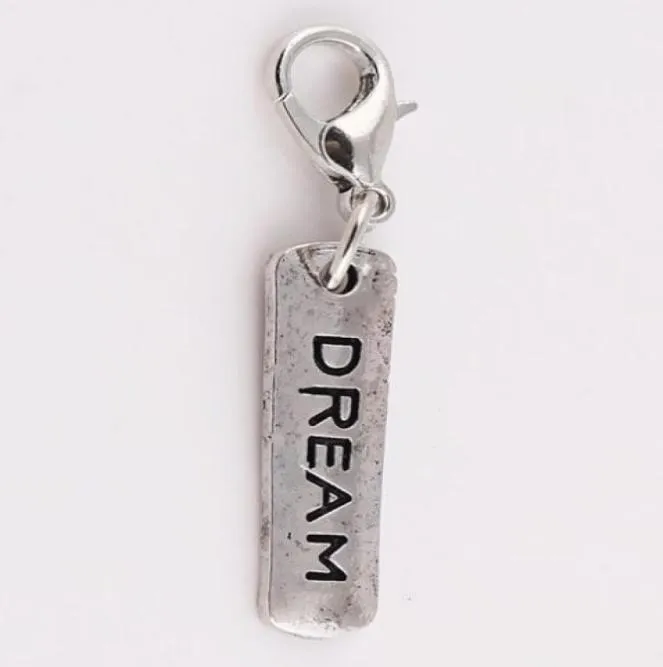 20PCSLOT Dream Tag Lucky DIY CHARMS PENDANT SANDANT ASSIR POUR LA MÉMOIRE DE VERRE MAGNÉTIQUE LOCKET FLOATING2839815