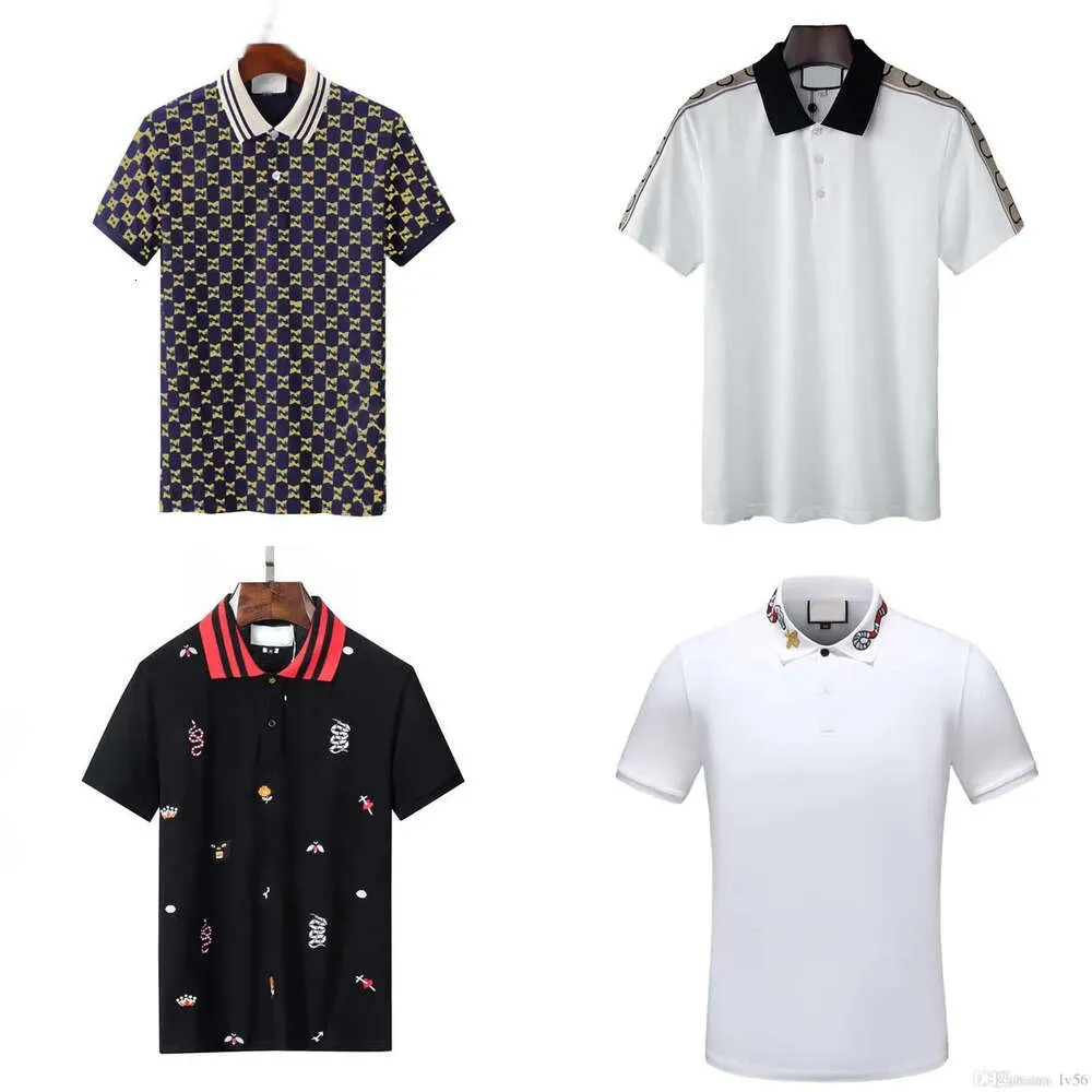 Mens Designer T-shirts Men Polo Shirt Geometry Patchwork Female Graphic Tops Tees Polo-shirt Work Golf Casual Polo T Shirts Size Oversize M-3XL -shirt s