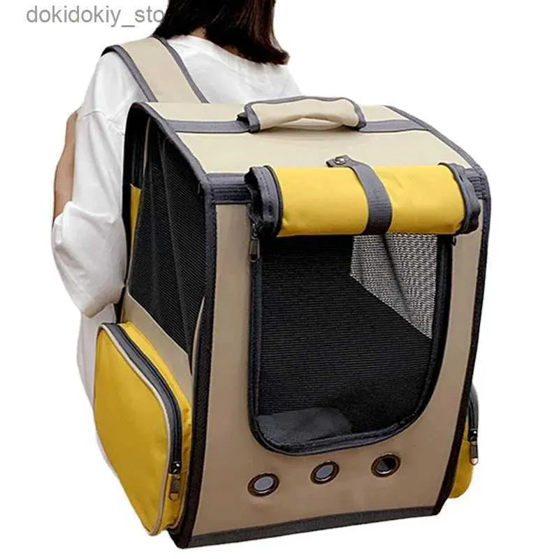 猫のキャリアクレートは猫の窓輸送のためのペットバックパックを持ち歩くバックパック宇宙飛行宇宙カプセル猫のアクセサリーl49