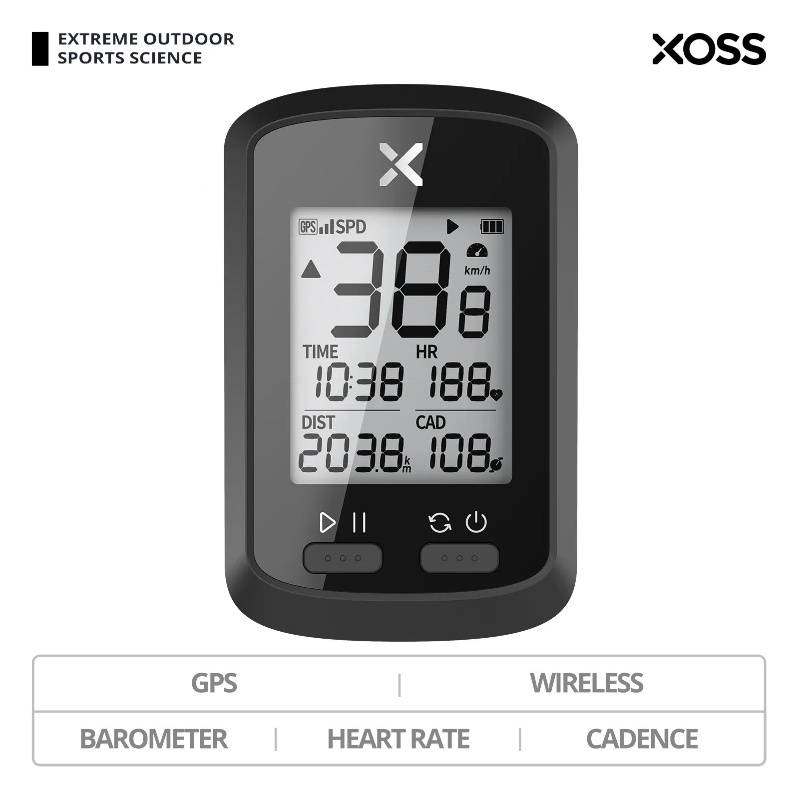 Xoss G Plus GPS -велосипедный велосипедный компьютер.