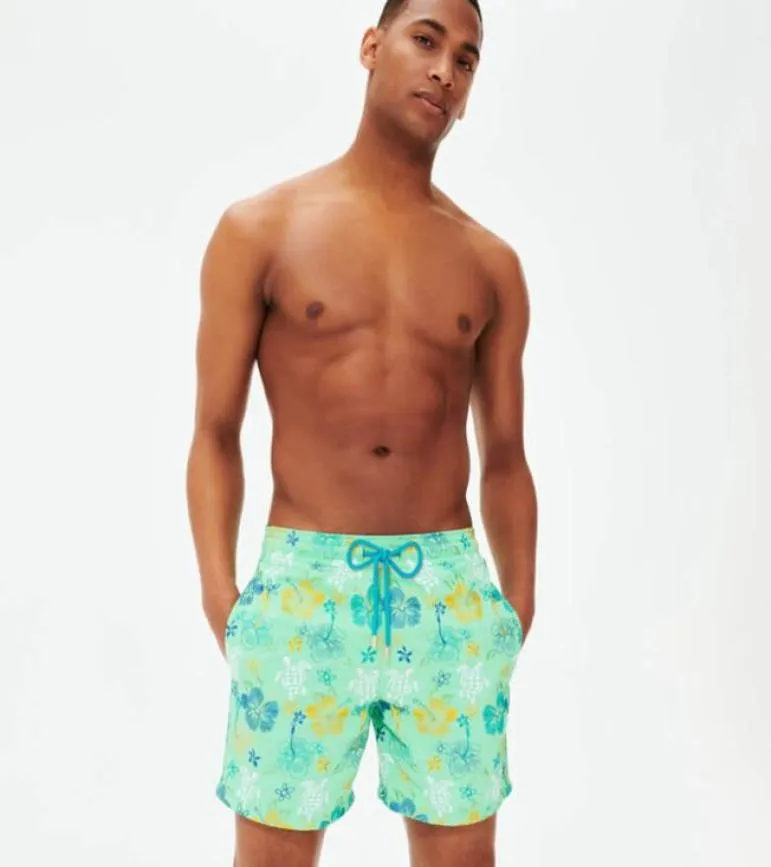 Vilebre MEN SWIMWEAR HERRINGBONES TURTLES Newest Summer Casual Shorts Men Fashion Style Mens Shorts bermuda beach Shorts 2641584391756666