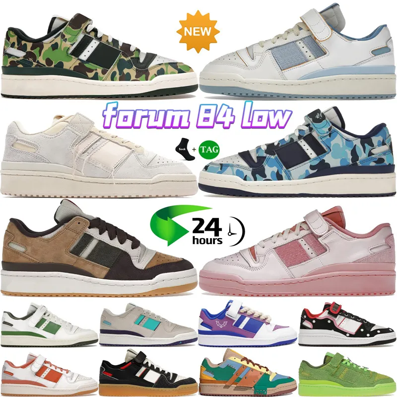 Designer 84s schoenen OG groen blauw camo camo unc wit zwart wonder branch bruin roze thuis orbit grijze waas woonkamer mannen forum 84 lage casual sneakers dames trainers