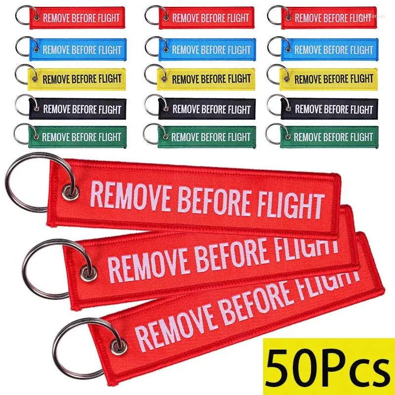 Keychains 50pcs supprimer avant la chaîne de clés de vol