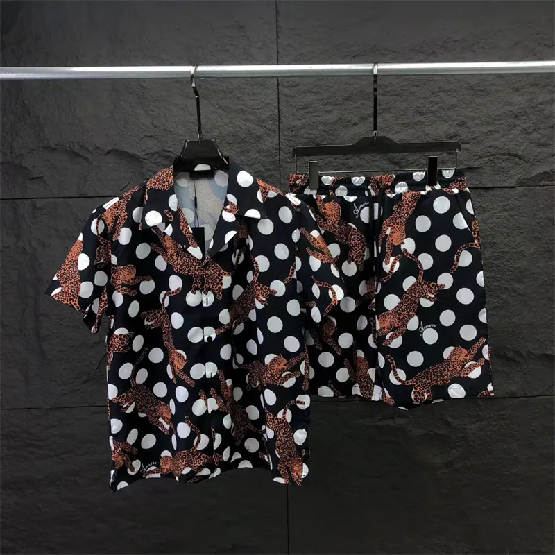 Мужские спортивные костюмы мужские гавайские пляжные наборы для отдыха рубашки для мужчин и женщин, блокируемых цветами, набор печатных шортов B16