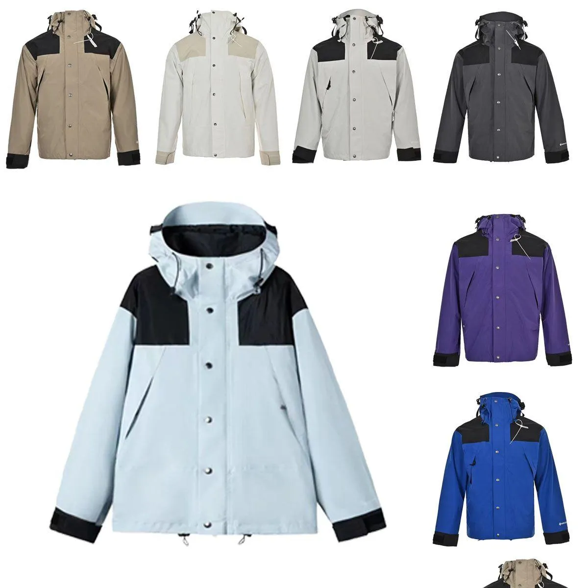 Mens Jackets Fashion 2023 Ny designer Hardshell Jacket Coat Caps Winter Baseball Slim Stylist Classic Casual Women Windbreaker Outw Dhxkz