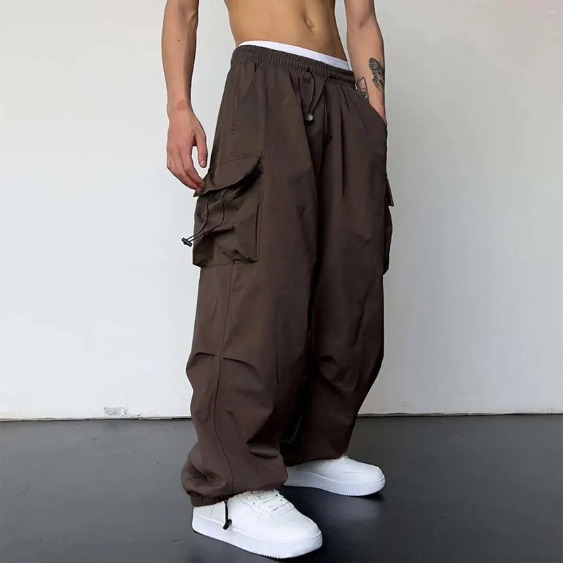 DHgate Quick Dry Summer Overalls Breathable American Style Mens Parachute Pants for Sports and Casual Wear Apparel