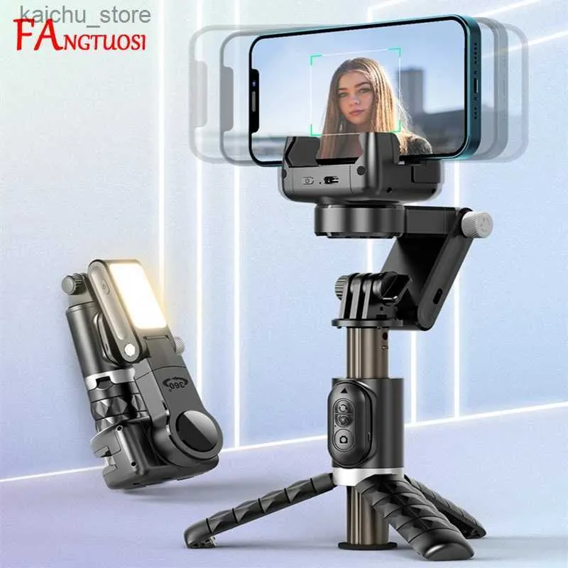 Selfie Monopods 360 Rotation suivant Mode de prise de vue Stabalage de cardan Gimbal Stick Stick Trépied Gimbal pour iPhone Phone Smartphone Photographie en direct Y240418