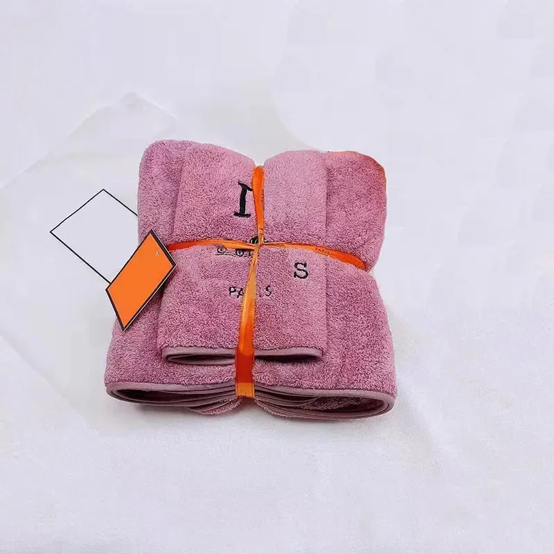 Mode badhanddoek set koraal fluweel designer handdoek letter