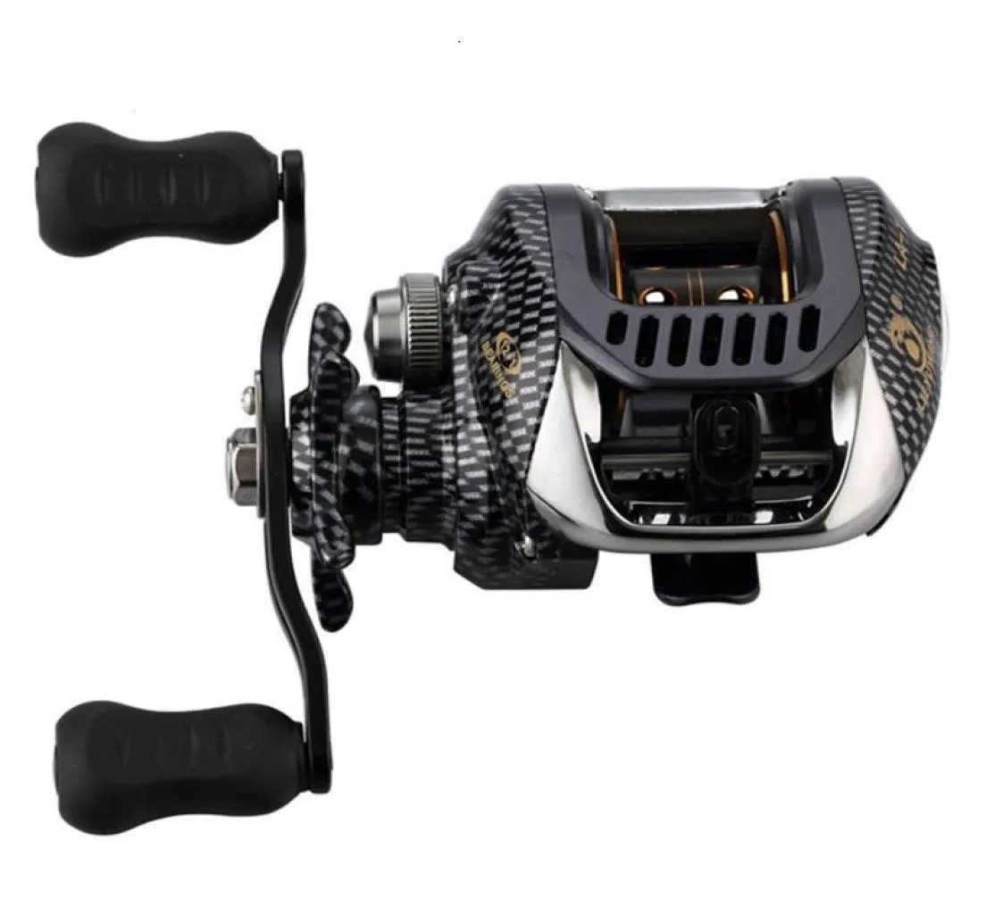 631 Baitcast Fishing Reel 13 med stor linjekapacitet Lätt lefthanded Räghårad betesgjutning Fiskhjulsverktyg T12002784