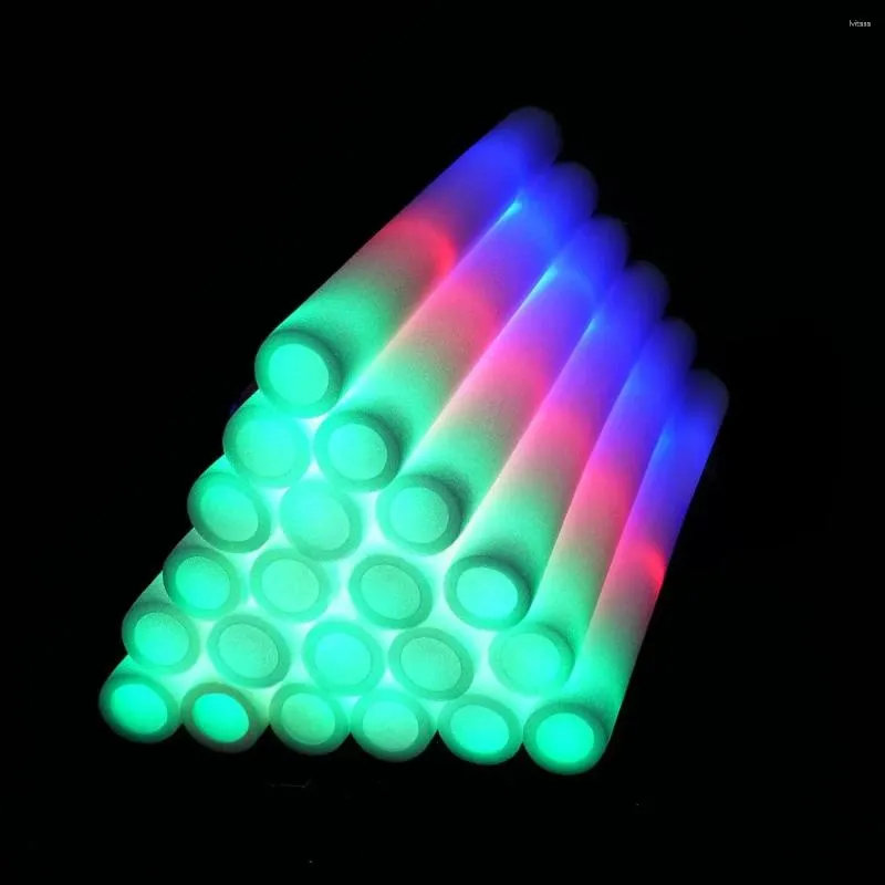 Parti Dekorasyon Dev Glow Sticks Toplu -200 PCS LED Köpük Paketi Karanlık Malzemeler 3 Mod Batonlar